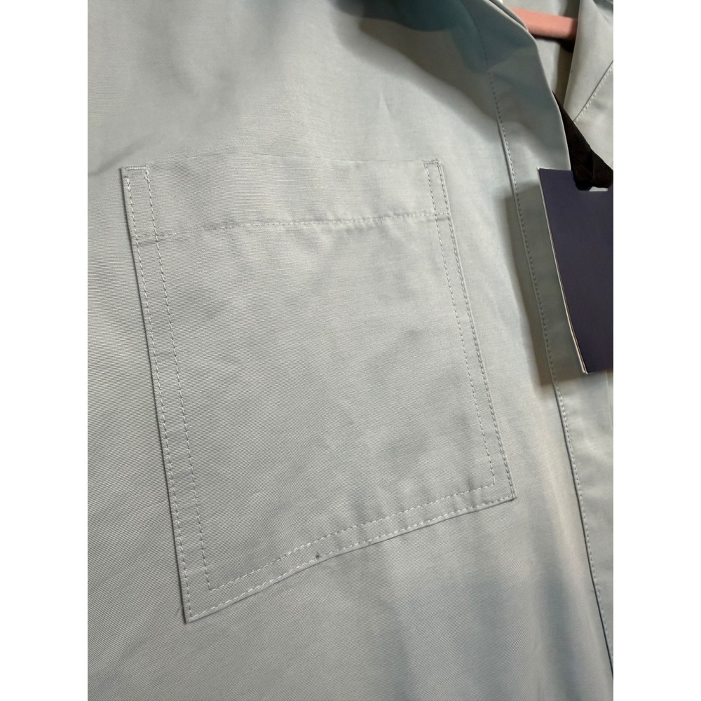 Pomander Place Light Blue Short Sleeve Collared Button Front Dress Y24652T Small - Picture 3 of 8